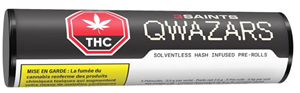 3Saints: Qwazars Solventless Hash Infused Pre Rolls (5 x 0.5g)