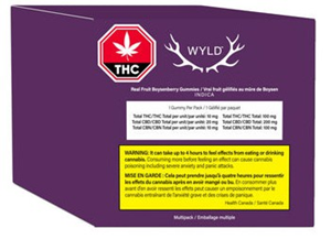 Wyld: Real Fruit Boysenberry 2:1:1 CBD/THC/CBN Multi Pack Gummies (10 pcs)