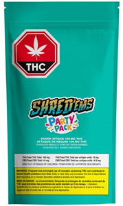 Shred'Ems: Shark Attack Sativa Max 10 Party Pack Gummies (10 pcs)