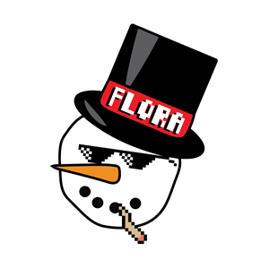 Flora Sticker - Snowman