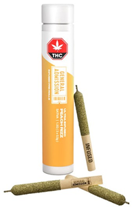 General Admission: Peach Rizz Diamond Infused Pre Rolls (3 x 0.5g)