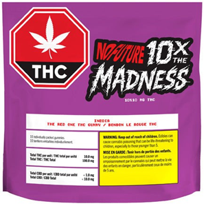 No Future: 10x The Madness: The Red One Indica Gummies (10 pcs)