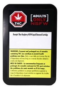 Adults Only: Bumpin' Blue Raspberry NSFW Liquid Diamond Cartridge (1g)