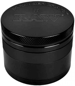 Raw x Hammercraft: 4 Piece Aluminum 2.5" Grinder - Black