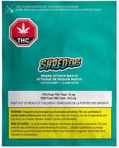 Shred'Ems: Shark Attack Sativa Max 10 Gummy (1 pcs)