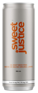 Sweet Justice: OG Root Beer 1:1 THC/CBG Sugar Free Beverage (355ml)