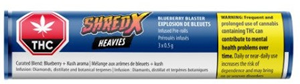 Shred X: Blueberry Blaster Heavies Infused Pre Rolls (3 x 0.5g)